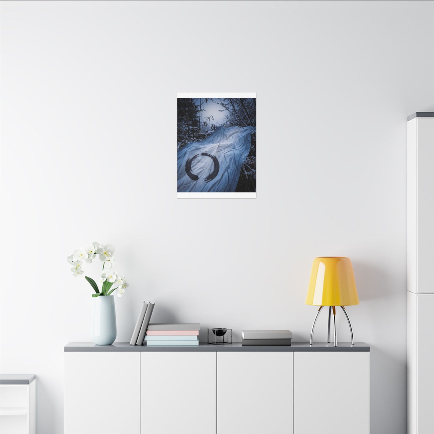 Moonlight Silk Drape Canvas Art - Zen Datsuzoku