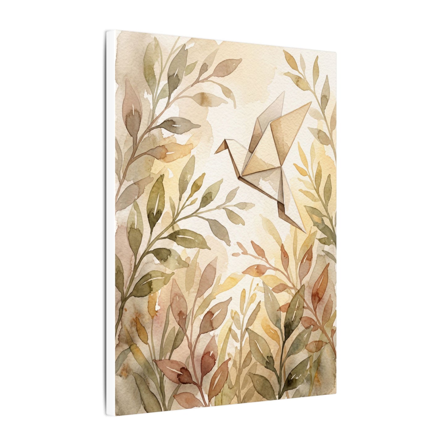 Fukinsei Paper Fold Canvas Art - Japandi Watercolor
