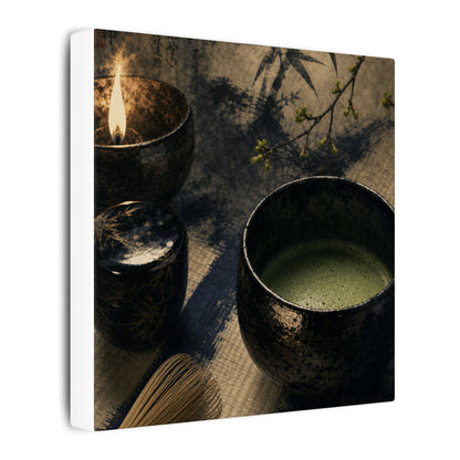 Ma Tea Ceremony Canvas Art - Zen Sumi E