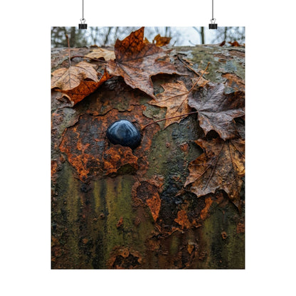 Datsuzoku Rust Patina Wall Art Print - Dark Japandi Moody Minimal