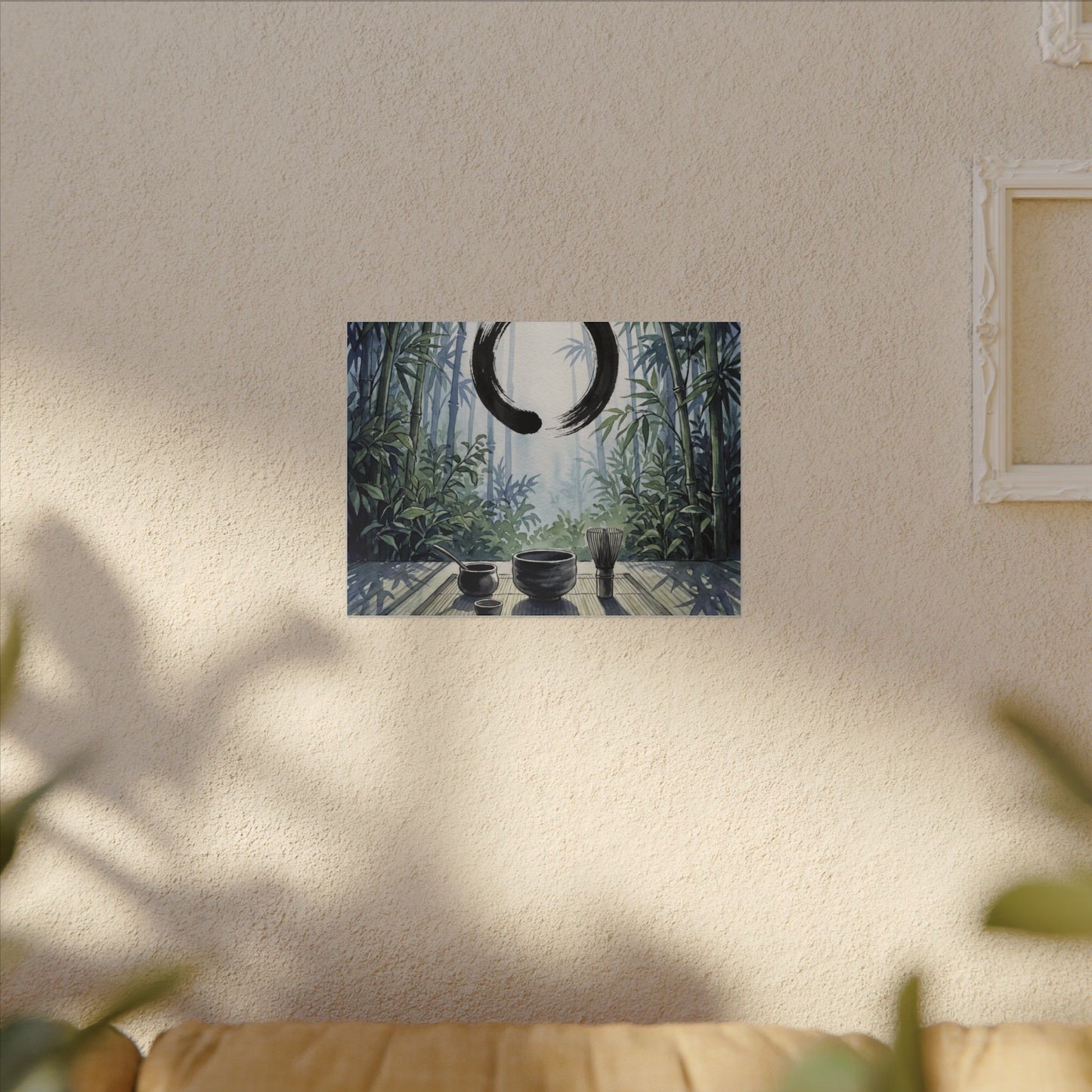 Seijaku Tea Ceremony Canvas Art - Zen Enso