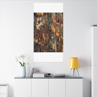 Rust Patina Canvas Art | Autumn Japandi Texture Art