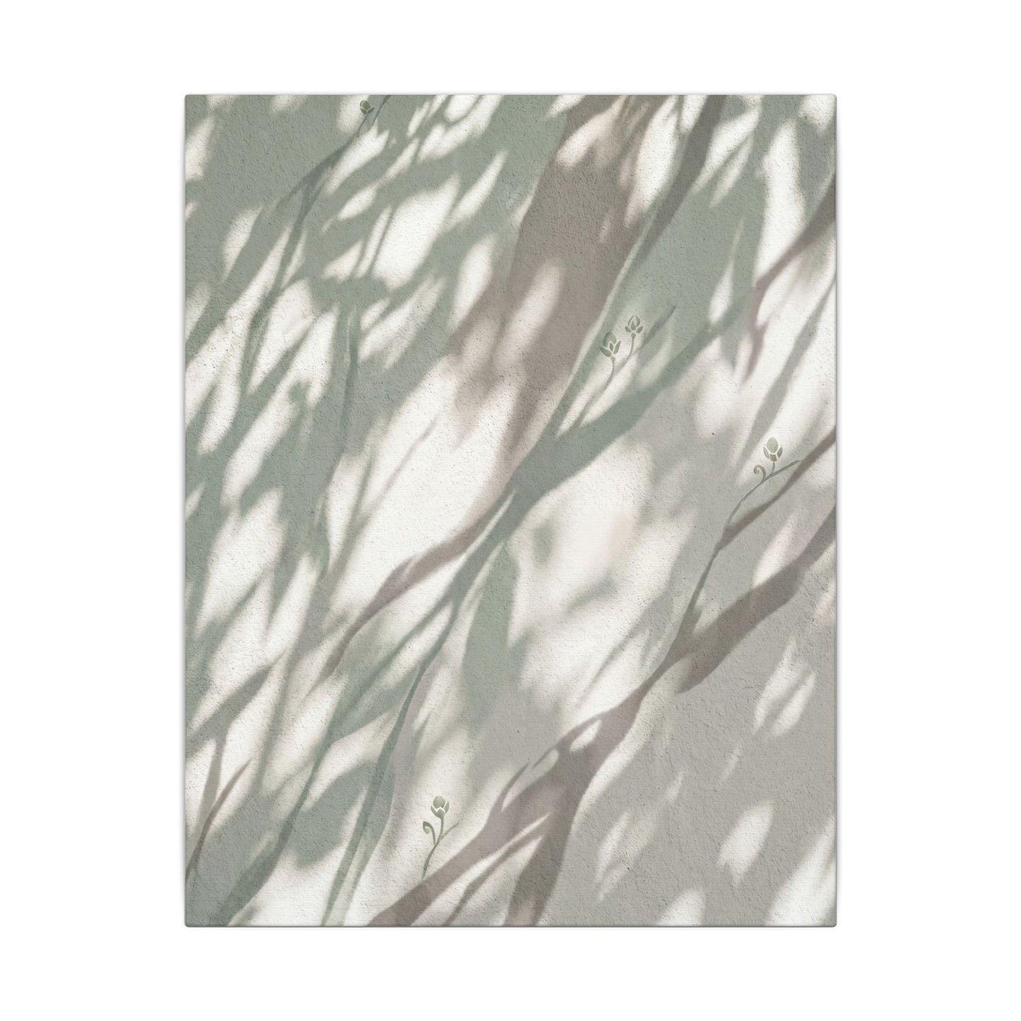 Japandi Shadow Play in Dappled | Japanese Pattern Canvas Art
