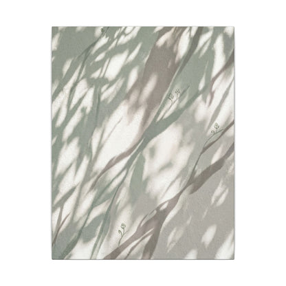 Japandi Shadow Play in Dappled | Japanese Pattern Canvas Art