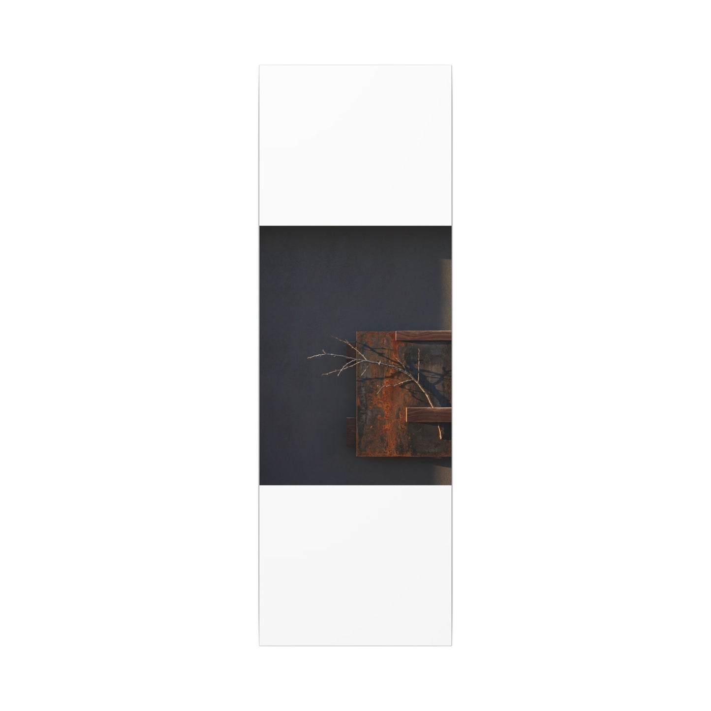 Ma Rust Patina Canvas Art - Dark Japandi Dark Texture