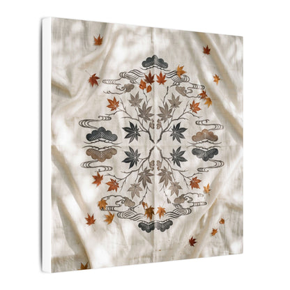 Elegant Silk Drape Canvas Art - Japanese Pattern Japandi