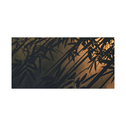Sophisticated Shadow Play Canvas Art - Shadow Zen Dark Japandi