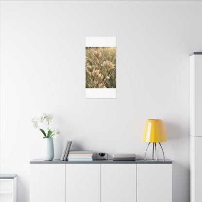 Summer Dried Flowers Minimal Line Canvas Art | Cozy Decor