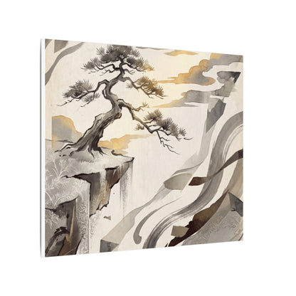 Golden Hour Pine Tree Canvas Art - Japandi Seijaku
