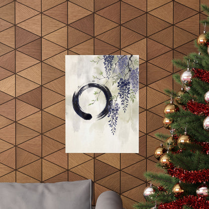 Overcast Wisteria Wall Art Print - Zen Shibui