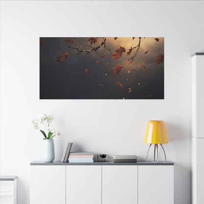 Moonlit Garden Gold Repair Canvas Art | Beautiful Kintsugi Art