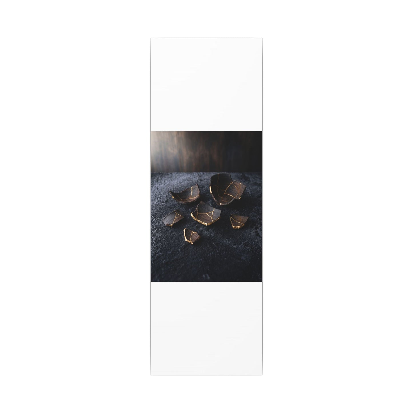 Winter Broken Pottery Shadow Zen Canvas Art | Bold Decor
