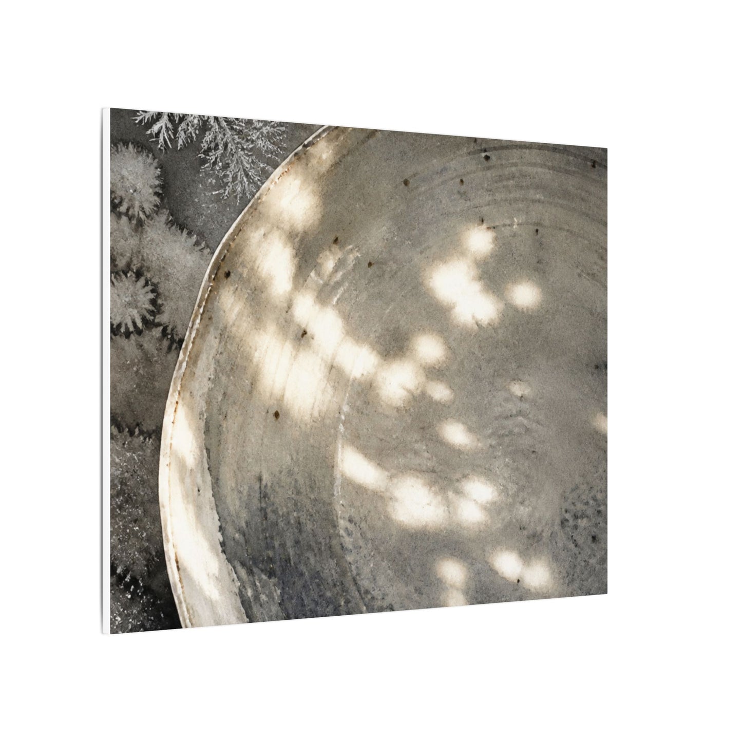 Ceramic Bowl Watercolor Canvas Art | Warm Japandi Art