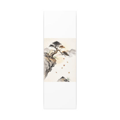 Peaceful Pine Tree Canvas Art - Sumi E Zen