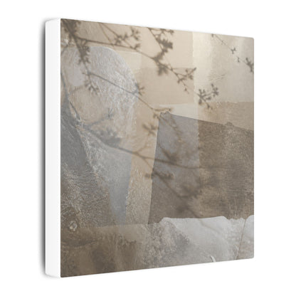 Neutral Shadow Play Canvas Art - Texture Japandi