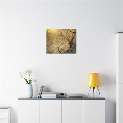 Cracked Earth Spring Canvas Art | Japandi Warm Design