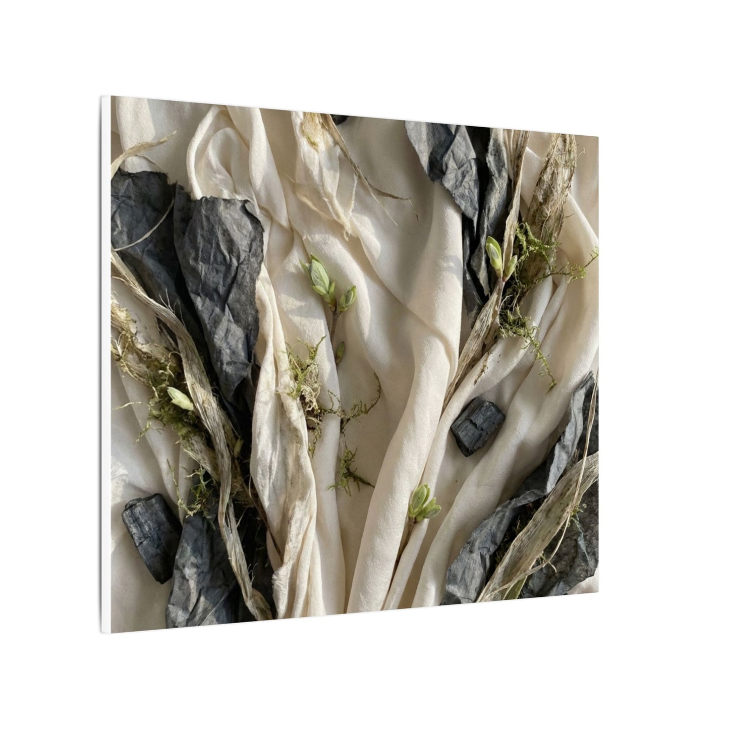 Spring Silk Drape Texture Canvas Art | Warm Decor