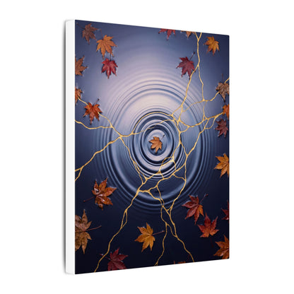Kintsugi Water Ripple in Dawn | Gold Vein Canvas Art