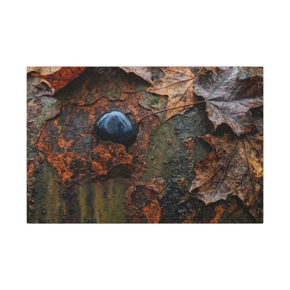 Datsuzoku Rust Patina Canvas Art - Dark Japandi Moody Minimal