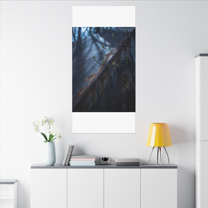 Rust Patina Canvas Art | Spring Dark Japandi Shadow Zen Art