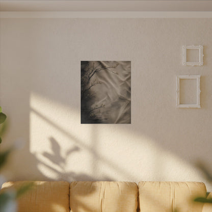 Silk Drape Canvas Art | Spring Japandi Japanese Pattern Art
