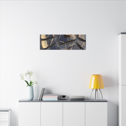 Golden Hour Broken Pottery Canvas Art - Kintsugi Datsuzoku