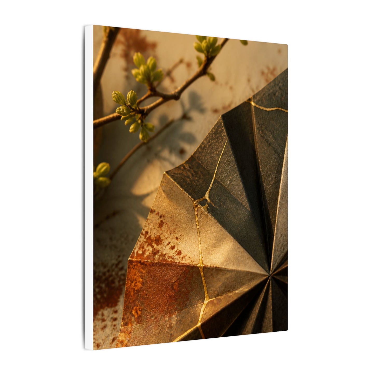 Ma Paper Fold Canvas Art - Kintsugi Broken Beauty