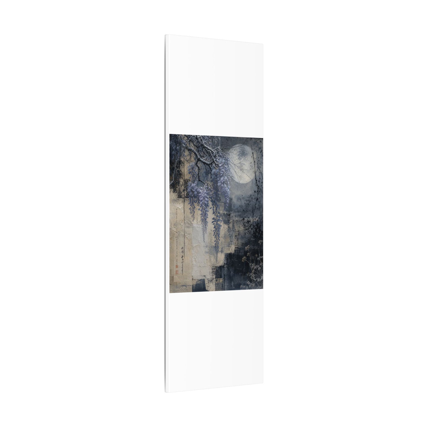 Winter Wisteria Texture Canvas Art | Elegant Decor