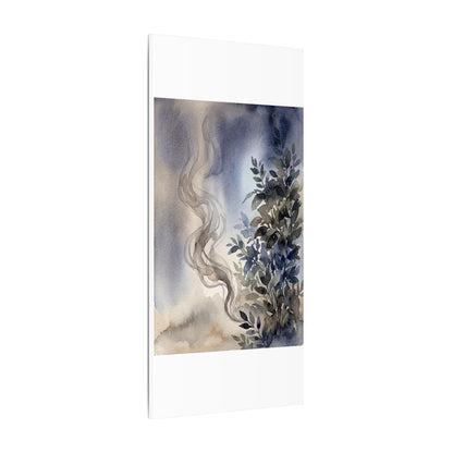 Incense Smoke Summer Canvas Art | Japandi Cozy Design