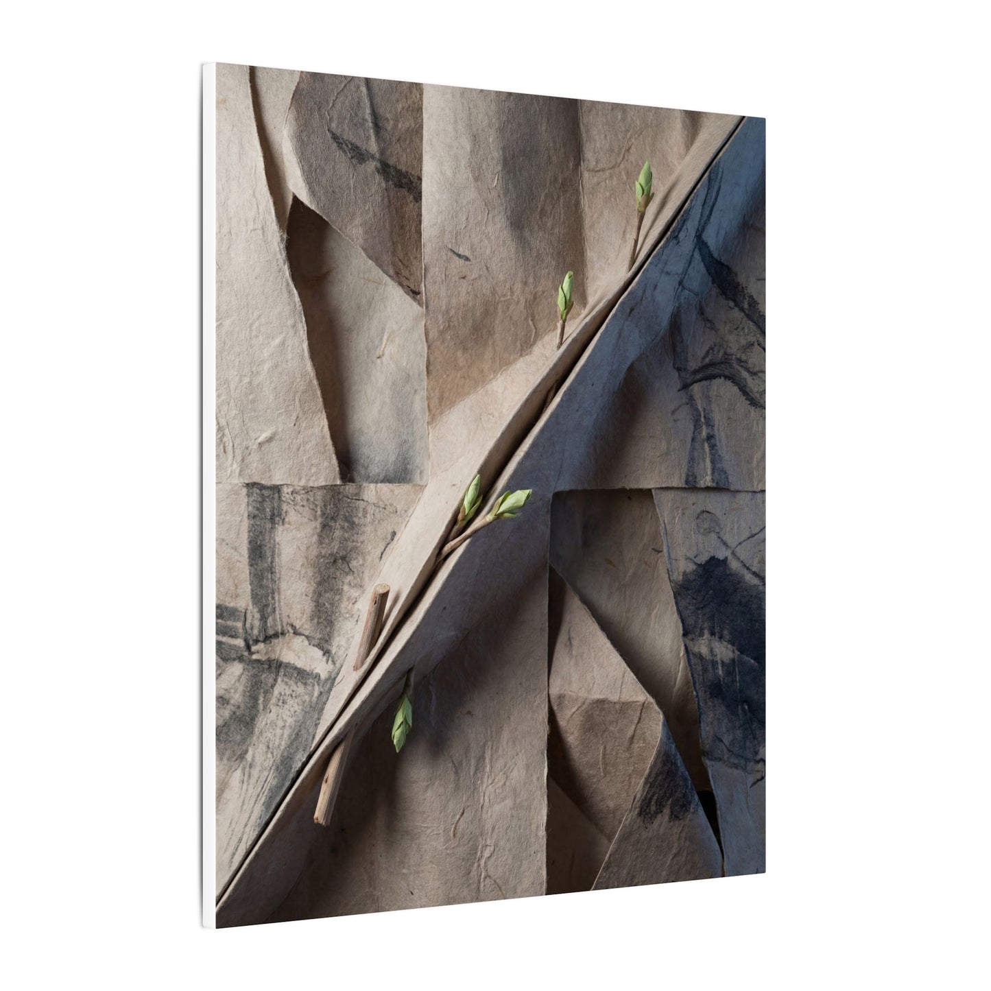 Paper Fold Canvas Art | Spring Japandi Japanese Pattern Art