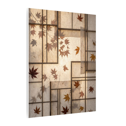 Shoji Screen Japanese Pattern Canvas Art | Neutral Japandi Art