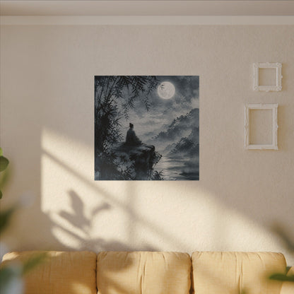 Ink Brushstroke Sumi E Canvas Art | Serene Zen Art