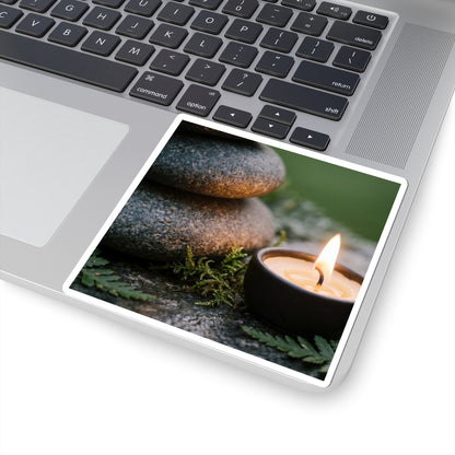 Neutral River Stones Sticker - Japanese Pattern Japandi