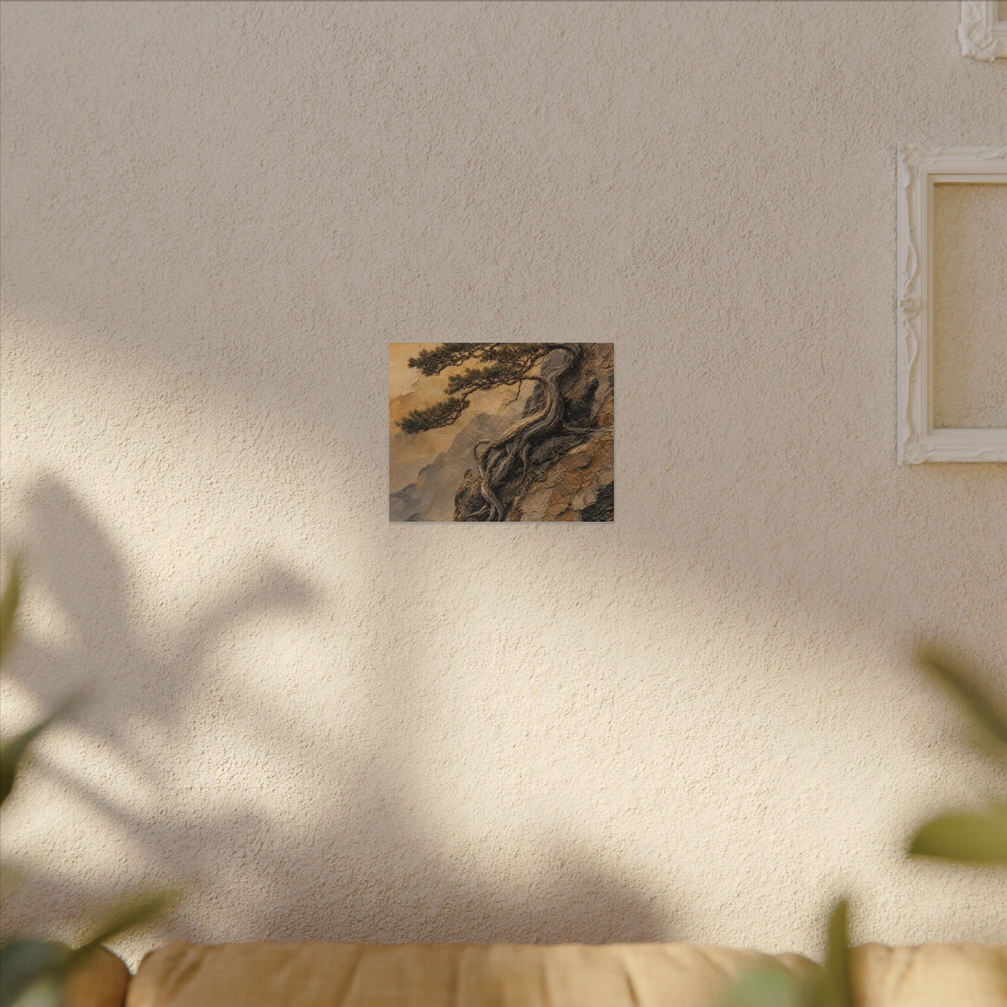 Summer Pine Tree Texture Canvas Art | Cozy Decor