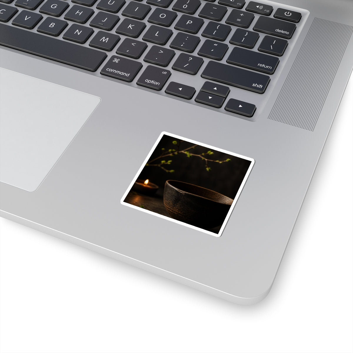 Ma Ceramic Bowl Sticker - Dark Japandi Shadow Zen