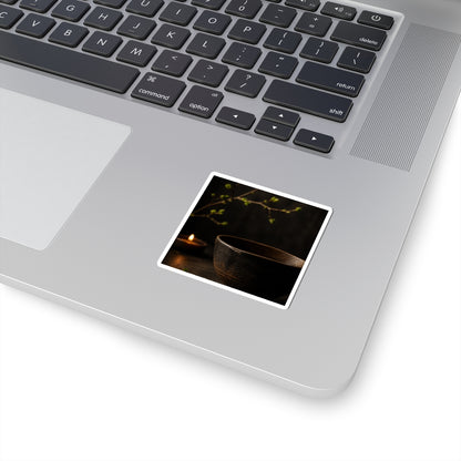 Ma Ceramic Bowl Sticker - Dark Japandi Shadow Zen