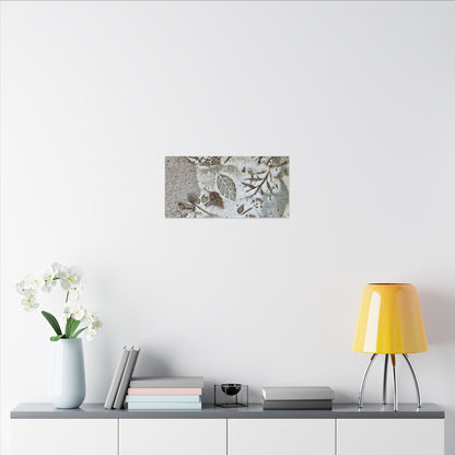 Ceramic Bowl Winter Canvas Art | Japandi Earthy Design