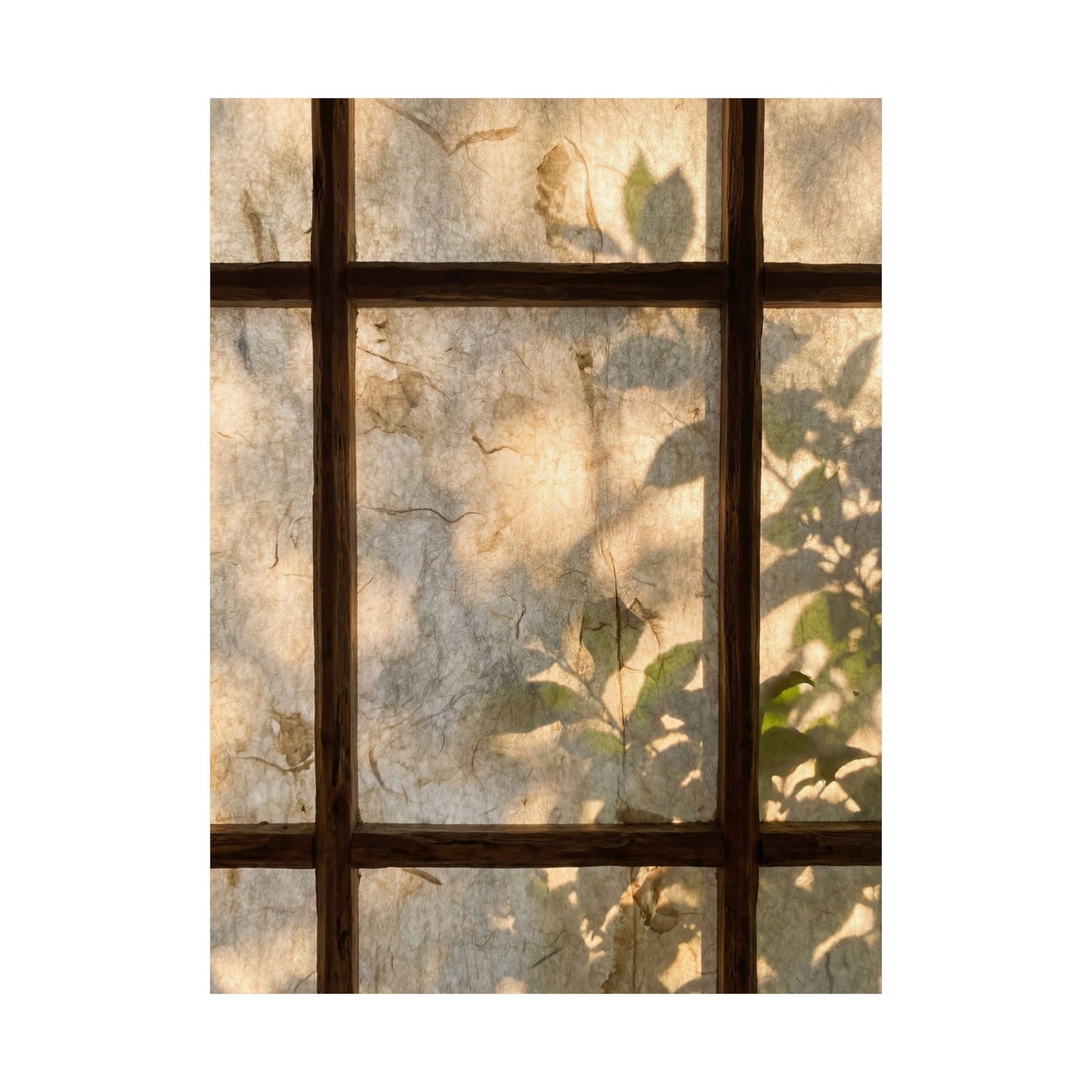 Shoji Screen Wall Art Print | Summer Japandi Texture Art