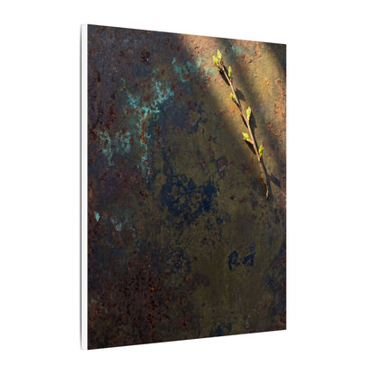 Golden Hour Rust Patina Canvas Art - Dark Japandi Ma
