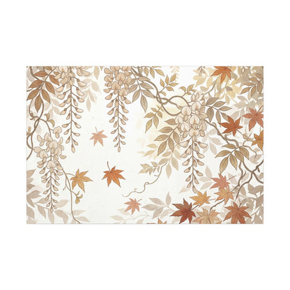 Shibui Wisteria Canvas Art - Japandi Japanese Pattern Art Print