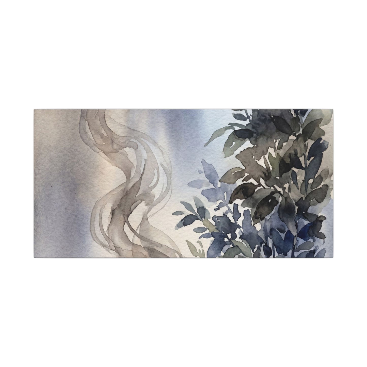Incense Smoke Summer Canvas Art | Japandi Cozy Design
