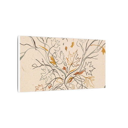 Warm Shadow Play Canvas Art - Minimal Line Japandi