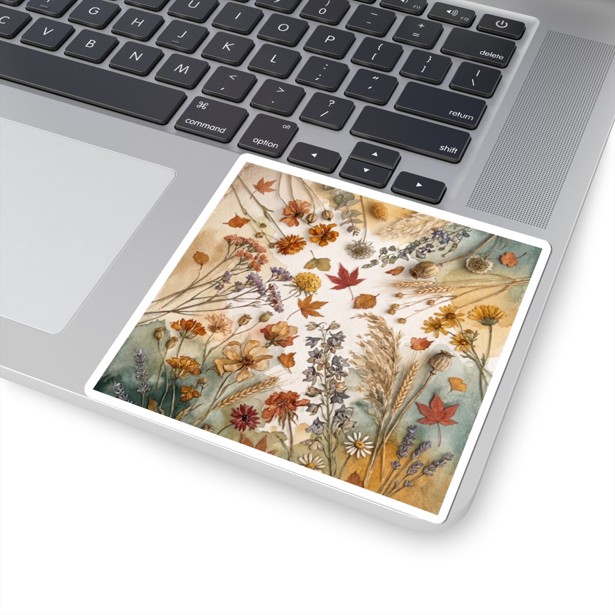 Mono No Aware Dried Flowers Sticker - Japandi Watercolor