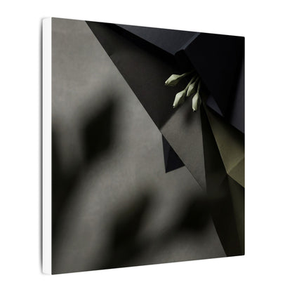 Paper Fold Moody Minimal Canvas Art | Luxurious Dark Japandi Art