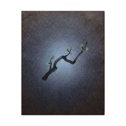 Ink Brushstroke Canvas Art | Spring Dark Japandi Moody Minimal Art