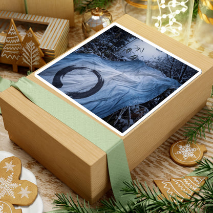 Tranquil Silk Drape Sticker - Enso Zen