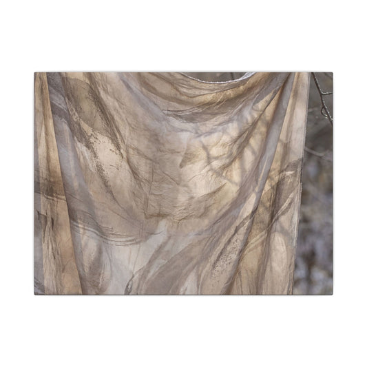 Ma Silk Drape Canvas Art - Japandi Japanese Pattern Art Print