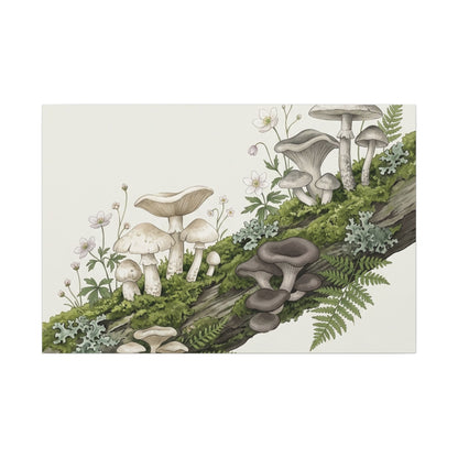 Dried Flowers Spring Canvas Art | Japandi Neutral Design Art Print