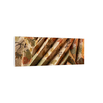 Paper Fold Autumn Canvas Art | Japandi Earthy Design
