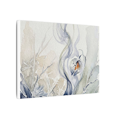 Earthy Incense Smoke Canvas Art - Watercolor Japandi